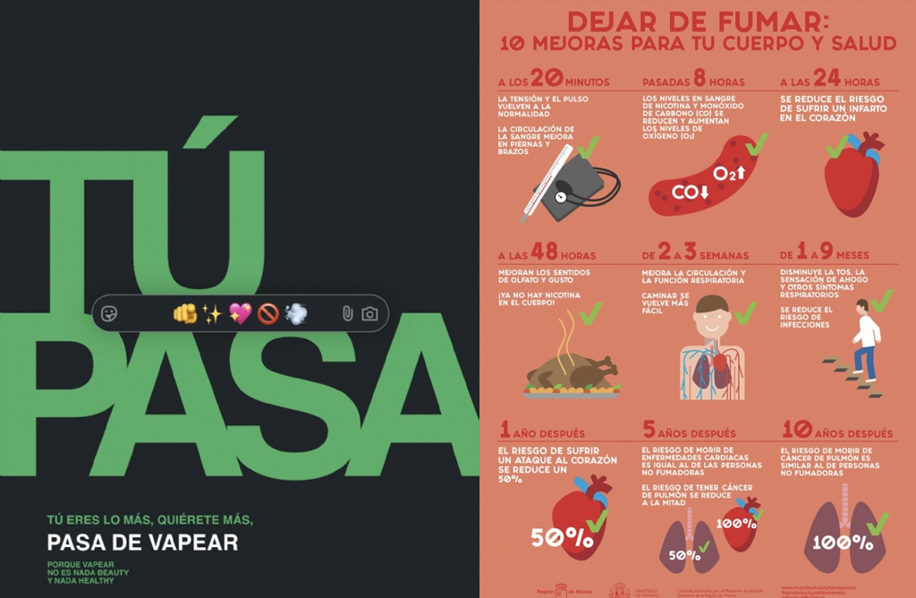 Presentada la campaña “Pasa de vapear” dirigida a la población adolescente